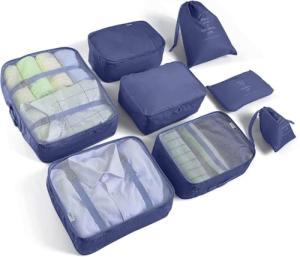 Luxury Packing Cube Set with Shoe and Toiletry Bags
