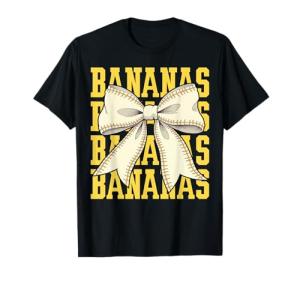 Coquette Bow Retro Bananas T-Shirt for All