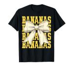 Coquette Bow Retro Bananas T-Shirt for All