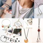 104PCS Double-Sided Alphabet Charms for Jewelry