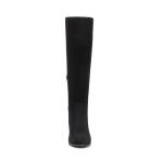 DREAM PAIRS Black Knee High Chunky Heel Boots