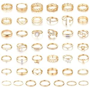 Chic Gold Knuckle Rings Set for Women