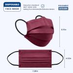 Fashionable 4 Ply Disposable Face Masks - 50 Pack