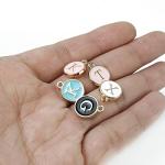 104PCS Double-Sided Alphabet Charms for Jewelry