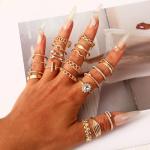 Chic Gold Knuckle Rings Set for Women
