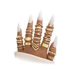 25 Pcs Gold Stackable Knuckle Ring Set