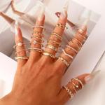 Chic Gold Knuckle Rings Set for Women