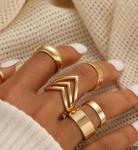 25 Pcs Gold Stackable Knuckle Ring Set