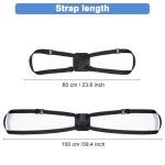 Chelmon Adjustable Bungee Luggage Straps - 2 Pack