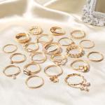 Chic Gold Knuckle Rings Set for Women
