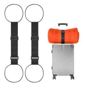 BILIONE Adjustable Bungee Luggage Straps - 2 Pack