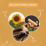 Golden Sunflowers 3 Wick Scented Candle 14.5 oz