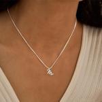 Personalized Silver Initial Necklace for Women