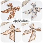 6 Pack Women's Multifunctional Boho Satin Scarves