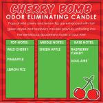 Cherry Bomb Odor Eliminating Luxury Candle, 12 Oz