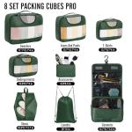 Veken 8-Piece Packing Cubes Travel Organizer Set