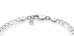 Miabella 5mm Diamond-Cut Figaro Chain Bracelet