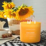 Golden Sunflowers 3 Wick Scented Candle 14.5 oz