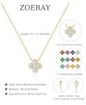 Dainty 14K Gold Four Leaf Clover Necklace
