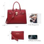 Dasein Women's Stylish Handbag with Matching Wallet