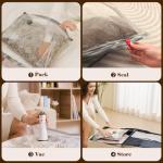 Travel Vacuum Bags with Rechargeable Pump - 9 Pack