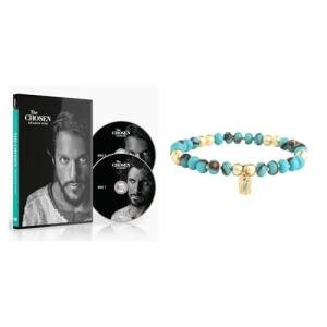 The Chosen Season 1 DVD & Gold Faith Bracelet