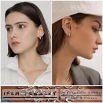 Silver Hoop Earrings Set for Stylish Women