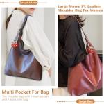 Chic Cherry Leather Vegan Hobo Bag for Women