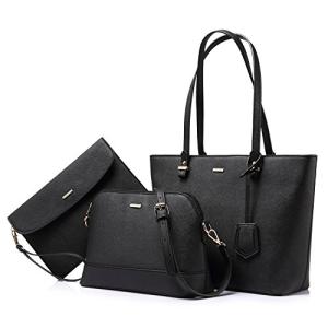 Chic Black 3-Piece Handbag Set for Women