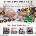 Lameybrt Men's Adjustable Evil Eye Bracelet