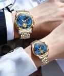 OLEVS His and Hers Matching Diamond Watches Set