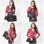 Chic Black 3-Piece Handbag Set for Women