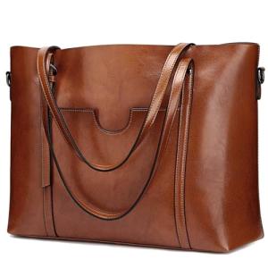 S-ZONE Women's Genuine Leather Satchel Shoulder Bag