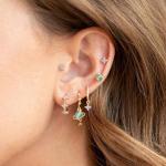 Gold Plated Sterling Silver Earrings Set for Women