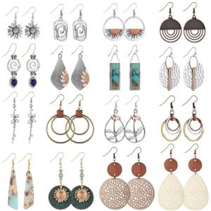 Trendy Boho Dangle Earrings Set for Women