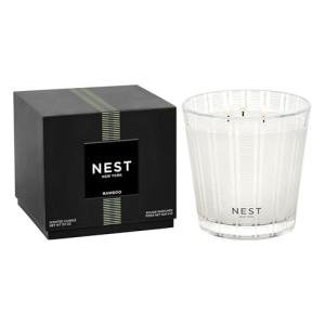 Bamboo Scented 3-Wick Candle in Glass Vessel