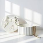 Monogram Jewelry Box with Bow for Her