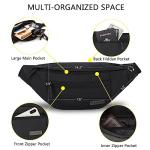 Stylish Large Crossbody Fanny Pack with Zippers