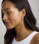 18-Pair Gold Hoop Earrings Set for Women