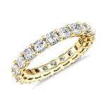 14K Gold Plated Square-Cut Love Band Ring
