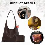Chic Cherry Leather Vegan Hobo Bag for Women