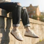 CUSHIONAIRE Belinda Women’s Lace-Up Sneakers - Ivory