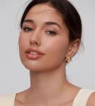 18-Pair Gold Hoop Earrings Set for Women