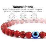 Lameybrt Men's Adjustable Evil Eye Bracelet