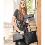 Chic Black 3-Piece Handbag Set for Women