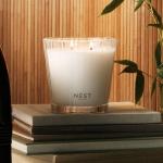 Bamboo Scented 3-Wick Candle in Glass Vessel