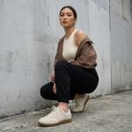 CUSHIONAIRE Belinda Women’s Lace-Up Sneakers - Ivory