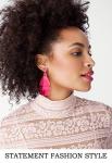Trendy Hot Pink Tassel Earrings for Women