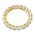 14K Gold Plated Square-Cut Love Band Ring