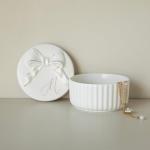 Monogram Jewelry Box with Bow for Her